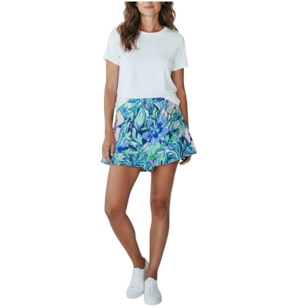 LILLY PULITZER Faye Skort Party Thyme Sz 00 Resort Fairy Preppy Ruffle Party NWT